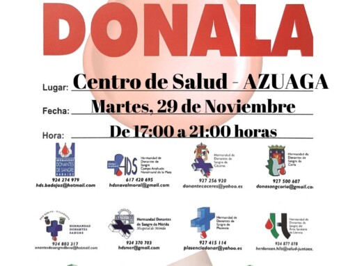 El Banco de Sangre de Extremadura hace un llamamiento urgente para recibir donaciones, especialmente de los grupos A y 0 negativos