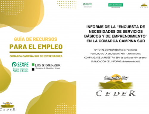 El Ceder Campiña Sur hace públicos los resultados de la encuesta de servicios y emprendimiento y la guía de recursos para el empleo