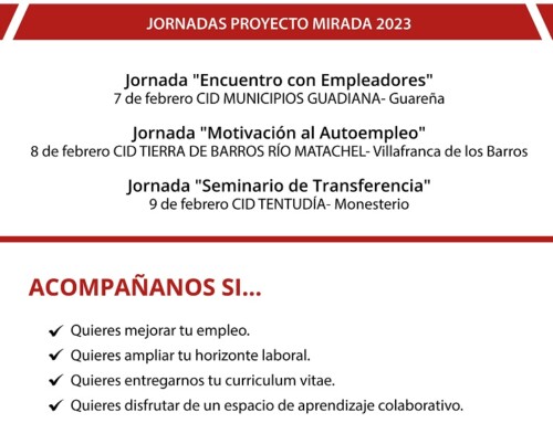 Guareña, Villafranca de los Barros y Monesterio acogerán las jornadas finales del proyecto MIRADA