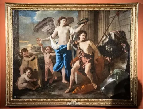 El cuadro ‘El triunfo de David’ de Nicolas Poussin se expone hasta el 19 de mayo en el Museo de Arte Romano de Mérida