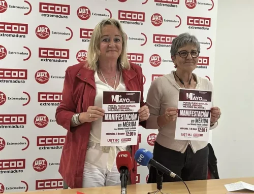 UGT y CCOO saldrán el 1 de mayo en Extremadura para pedir pleno empleo, mejoras salariales y la reducción de la jornada