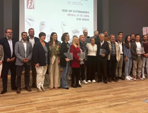 La Fundación Cives o la sección sindical de BA Glass reconocidos en los XIII Premios Primero de Mayo de UGT Extremadura