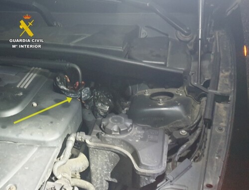 La Guardia Civil intercepta en Almendralejo un transporte de droga oculta en el motor de un vehículo