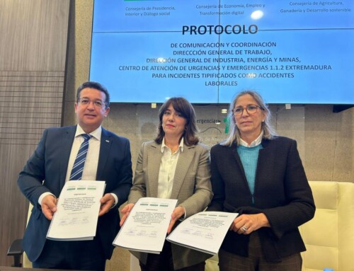 El 112 Extremadura firma un nuevo protocolo para la comunicación de accidentes laborales en la región