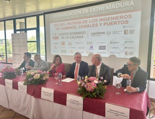 Mercedes Morán participa en los actos del patrón de los ingenieros de Caminos, Canales y Puertos organizados en Cáceres