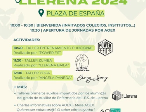 AOEX celebra en Llerena el Día Mundial sin Humo en las Jornadas de Promoción de la Salud