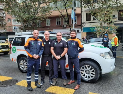 El 112 Extremadura en el desfile militar del Día de la Hispanidad, en Madrid