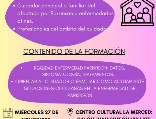 Taller  en Llerena para familiares y cuidadores de personas con Parkinson y enfermedades afines