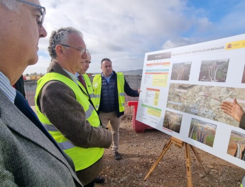 Quintana visita las obras de la variante de Zafra en la N-432 donde el Gobierno de España invertirá 29,9 millones de euros