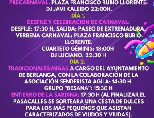 Berlanga celebra desde mañana viernes su Carnaval 2025