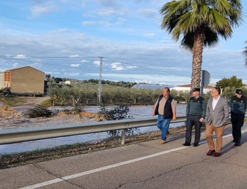 El delegado del Gobierno en Extremadura visita las zonas afectadas por las inundaciones