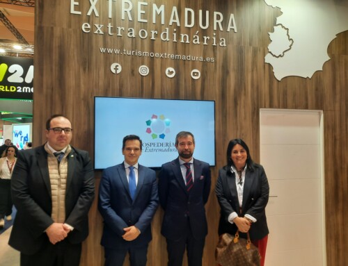 Hospederías de Extremadura presenta su nueva estrategia y su oferta gastronómica en la Bolsa de Turismo de Lisboa