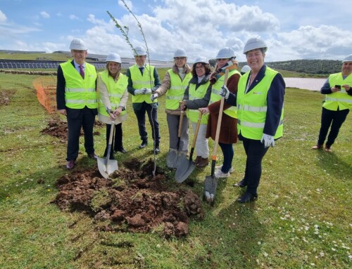 Quintana destaca en Fuente de Cantos la apuesta por la sostenibilidad y la biodiversidad en proyectos cono la planta solar Centurión